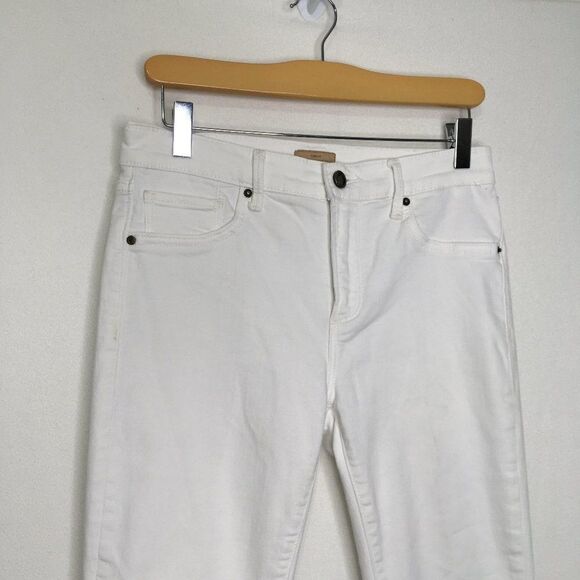 Driftwood Candace White Raw Hem Crop Jean Size 26 - Picture 5 of 13